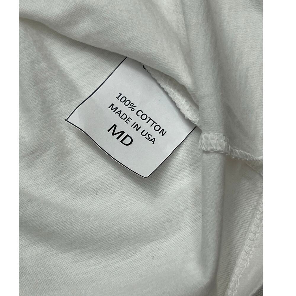 Kenneth Cole VoiceWear White Stand For Something Graphic Tee Medium NWT Cotton - Picture 4 of 7